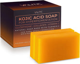 Valitek Kojic Acid Soap for Skin Lightening and Dark Spot Removal (2 Pieces)