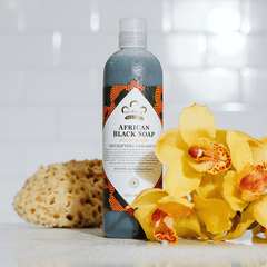 شاور جل الصابون الاسود الافريقي من نوبيان هيريتج - 384مل