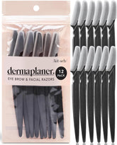 ديرما بلانر شفرات لإزالة شعر الوجه(12 شفرة) لون اسود