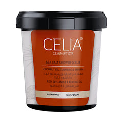 Celia Foaming Sea Salt Scrub with Coconut Oil, Turmeric & Myrrh (750g)