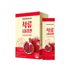 Nutrione Pomegranate Collagen for Elastic Skin and Balanced Health (20g*14 Sticks)