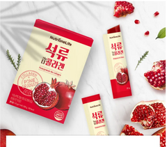 Nutrione Pomegranate Collagen for Elastic Skin and Balanced Health (20g*14 Sticks)