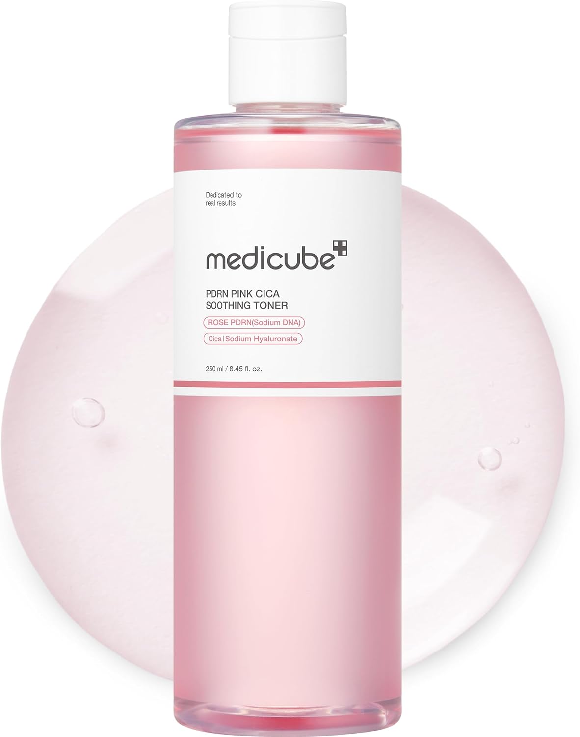 MediCube Salmon Pink Cica Soothing Toner Instant Brightening &amp; Renewal for Sensitive Skin (250ml)