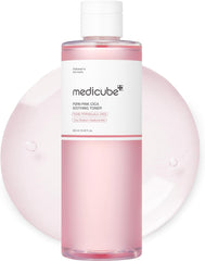 MediCube Salmon Pink Cica Soothing Toner Instant Brightening &amp; Renewal for Sensitive Skin (250ml)