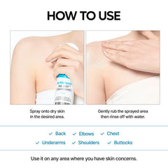 دكتور ميلاكسين بخاخ تقشير TX لتفتيح الجسم وتوحيد اللون وإزالة الجلد الميت بسهولة(200مل)