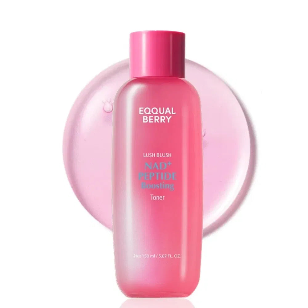  EQQUALBERRY  toner activated with NAD⁺ and peptides for skin freshness, hydration and elasticity (150ml)