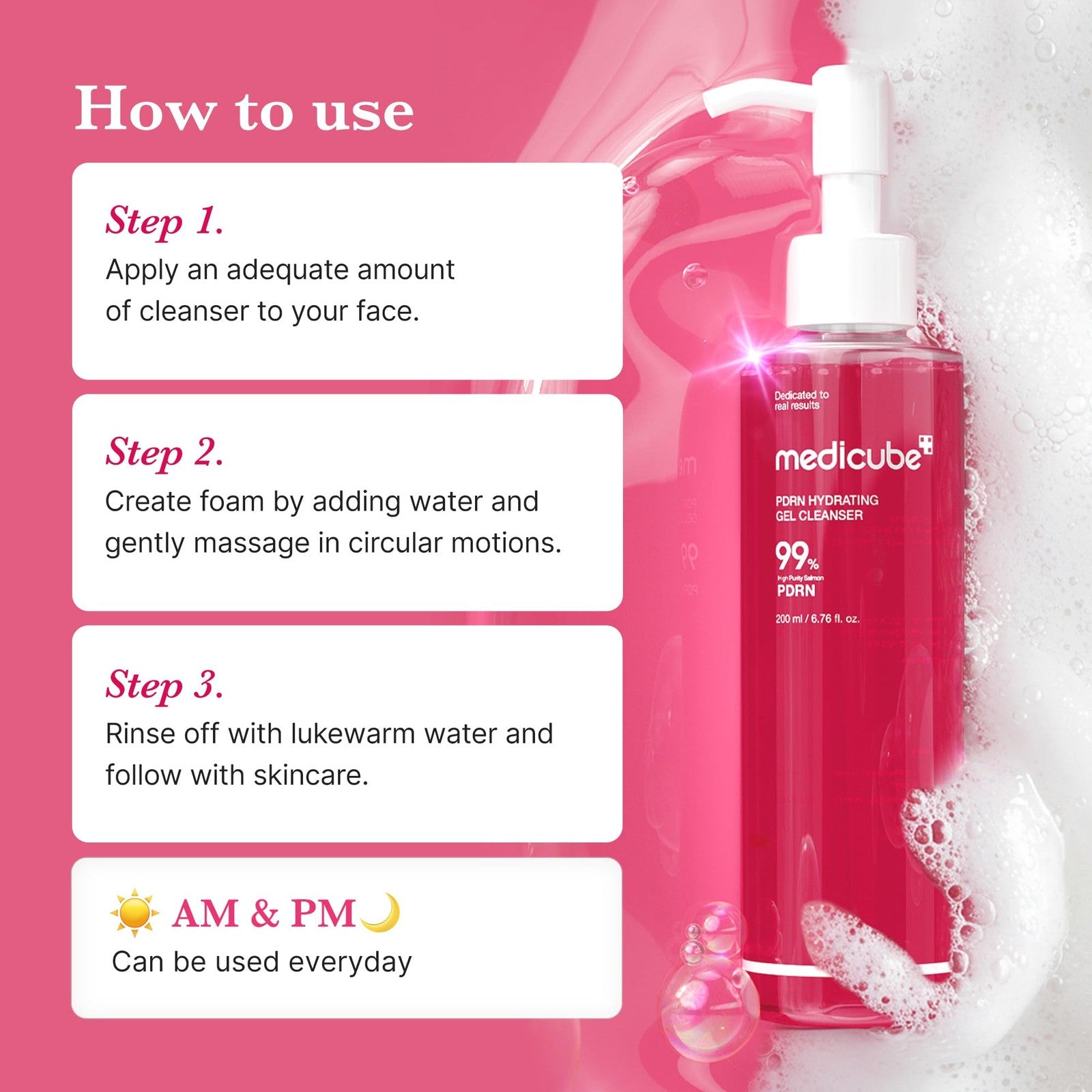 MediCube Gentle Salmon Skin Renewal Wash (200ml)