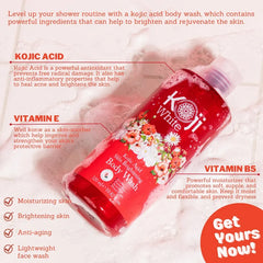 Koji White Kojic Acid Whitening Body Wash (230ml)
