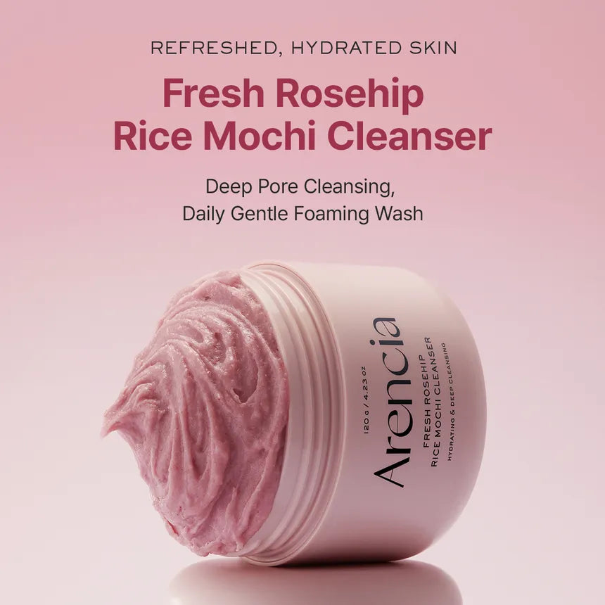  Arencia Rice & Rosehip Moshi Moisture Skin Hydrating & Soothing Wash (120g)