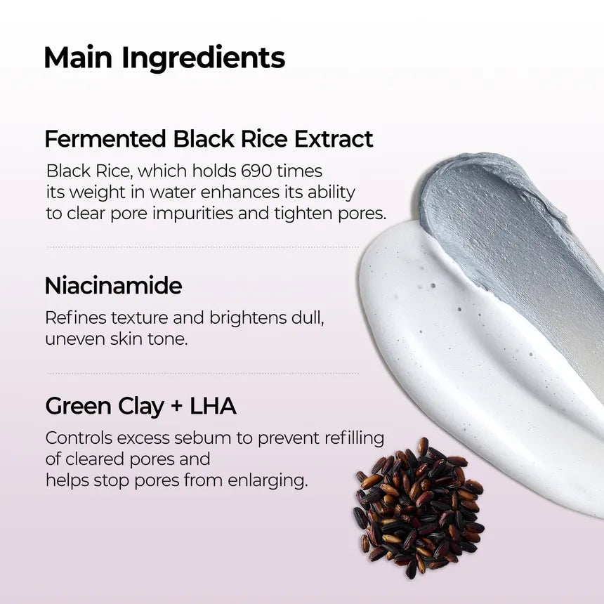 Dr. Melaxin Black Rice Cleansing Foam for Pore Cleansing and Brightening (100ml)