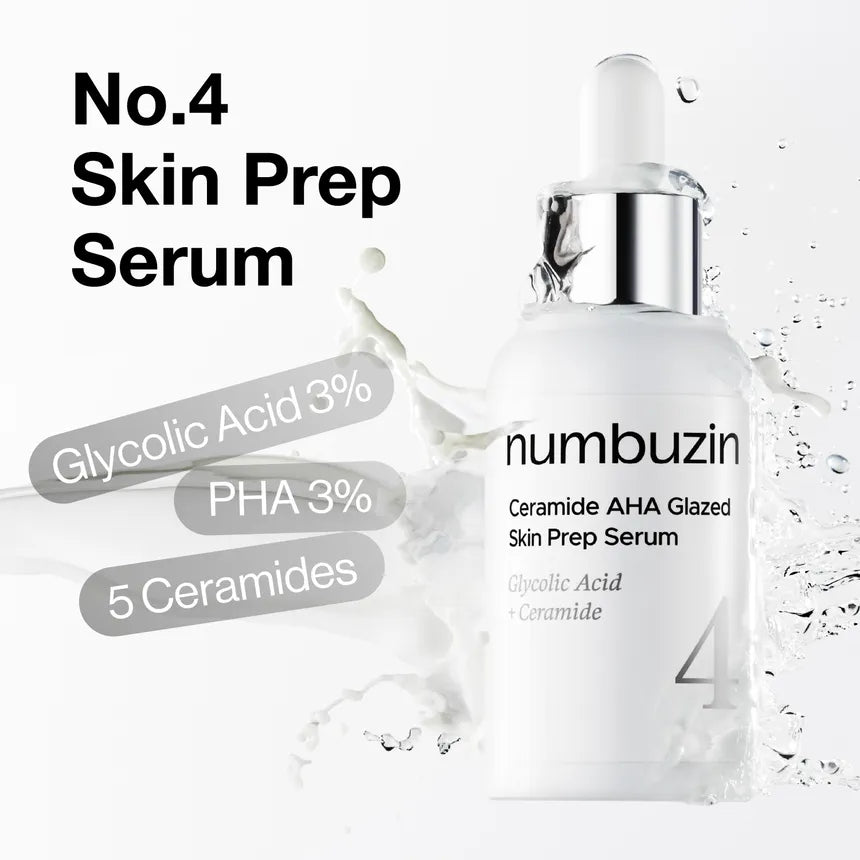 Numbuzin Skin prepping serum with gentle exfoliation and ceramides (30ml)