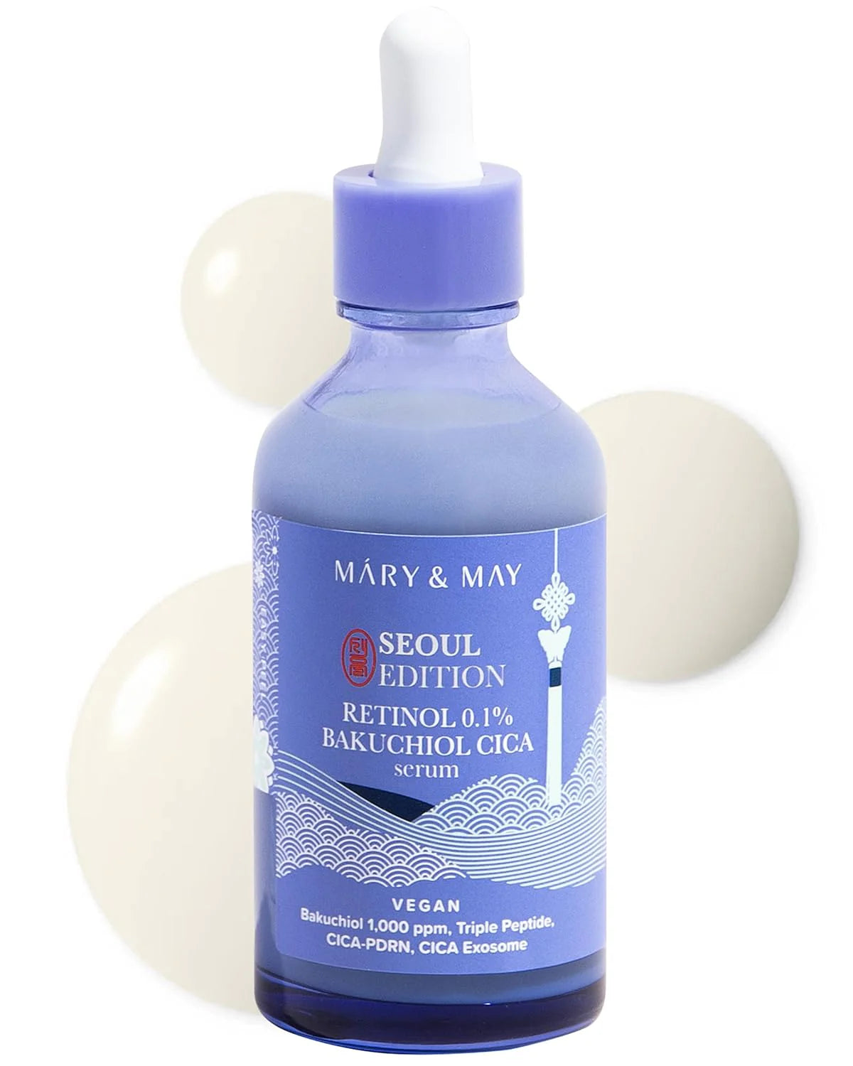 Mary&May Vegan Retinol Serum for Smoothing Lines and Improving the Appearance of Pores (80ml)