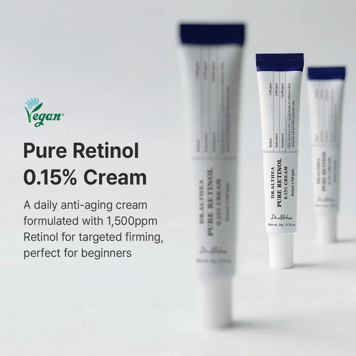 Dr. Althea Korean Retinol Cream for Skin Renewal and Anti-Wrinkle (20g)
