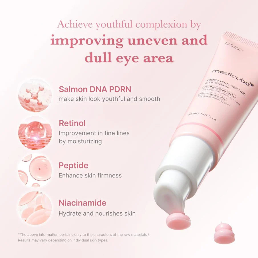 MediCube Pink Eye Cream with Peptide and Salmon (30ml)