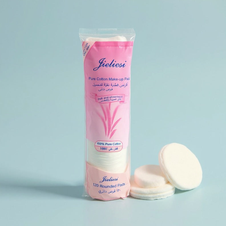 قطن أقراص لازاله المكياج وتنظيف الوجه (120 قطعة)