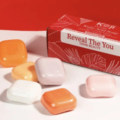 Koji White Kojic Acid Skin Lightening Soap Set 6 Types