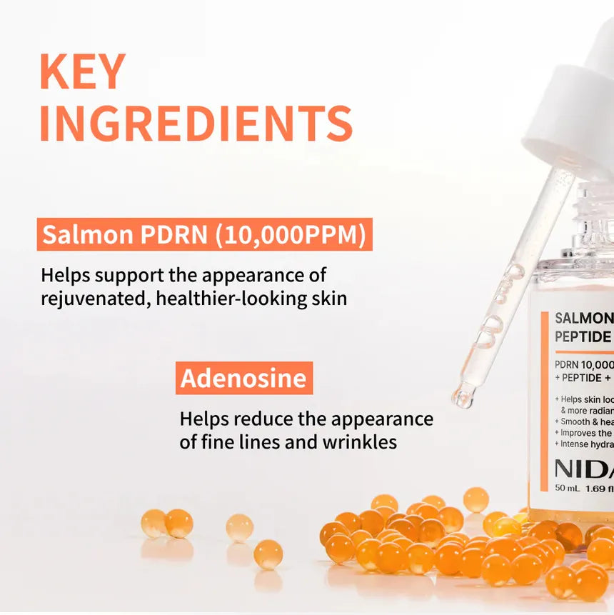 NIDA Salmon and Peptide Serum for Skin Renewal and Radiance (50ml)