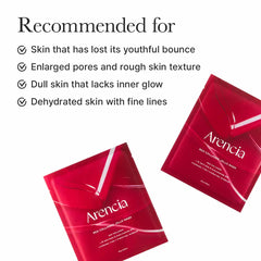 Arencia Red Collagen Mask for Lifting and Radiance (4 Pieces)