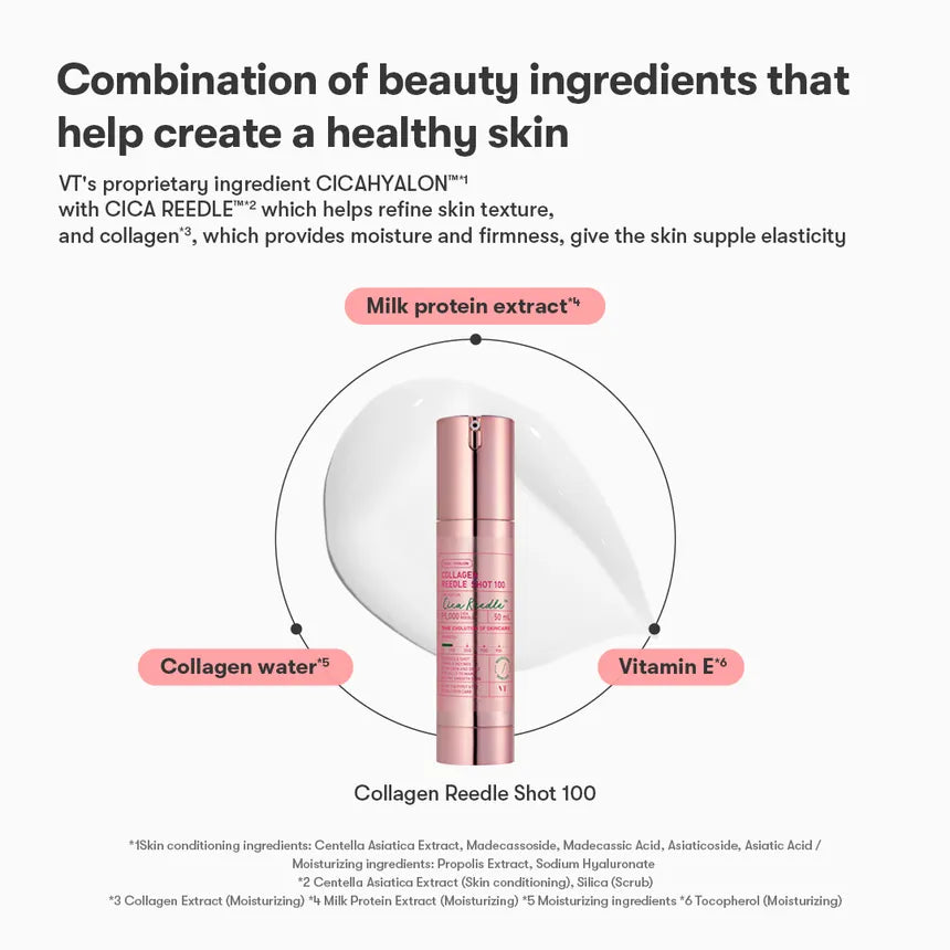 VT COSMETICS Collagen Riddle Shot 100 (50ml) Skin tightening and collagen stimulation