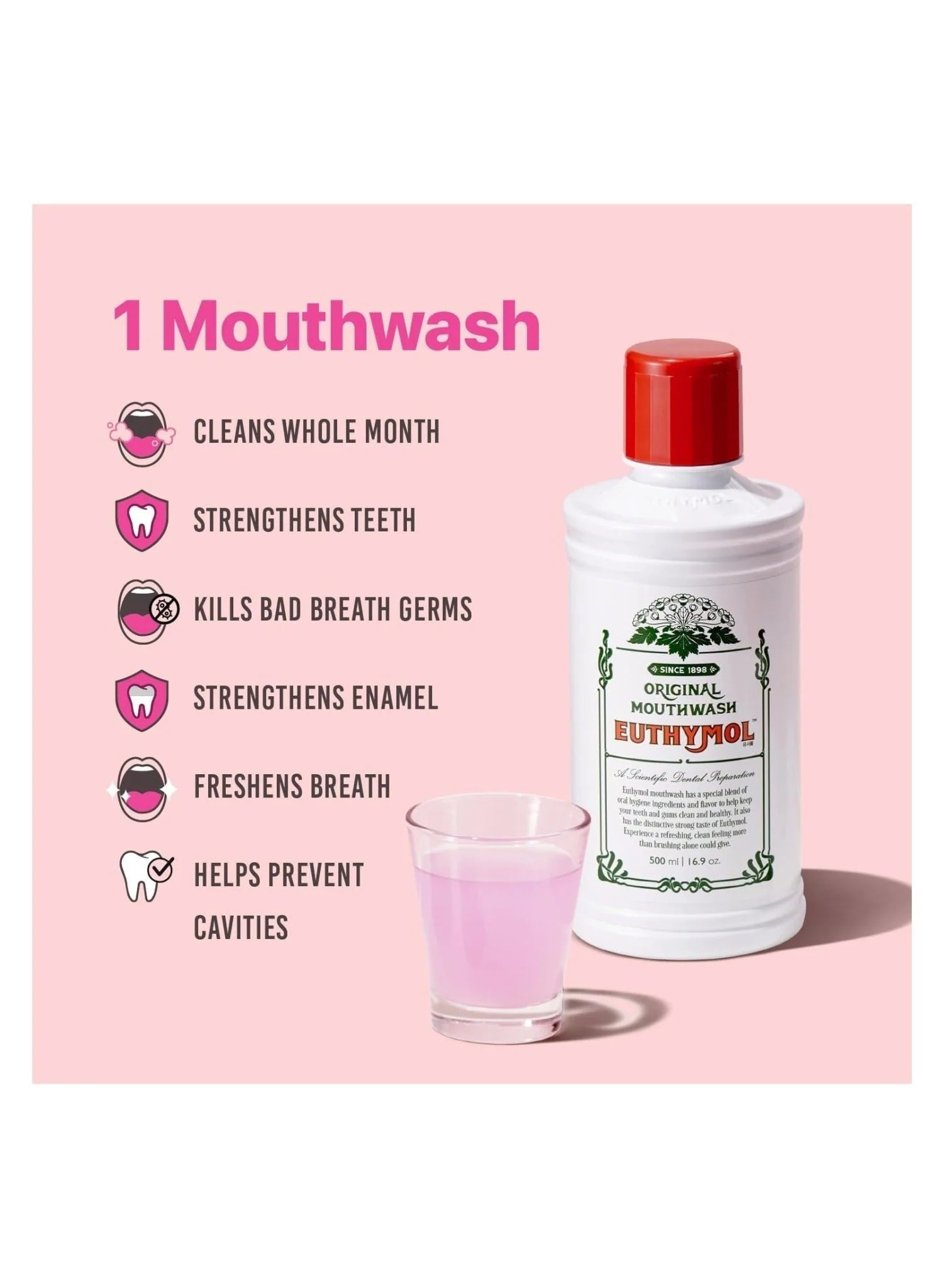 Ethymol Mouthwash Original (500ml)