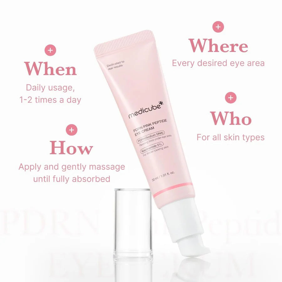 MediCube Pink Eye Cream with Peptide and Salmon (30ml)