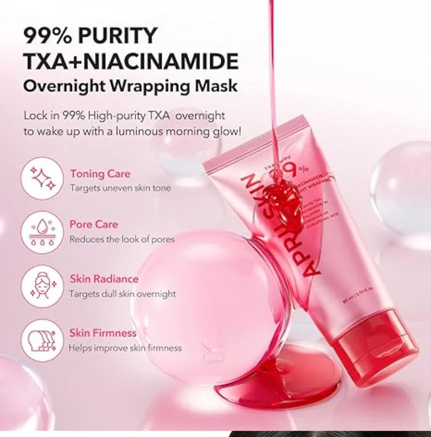 April Skin Nourishing Overnight Mask TXA & Niacinamide 99% (80ml)