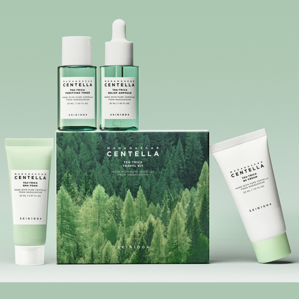 SKIN1004 CENTELLA ティートリカ セット（新品） Centella Skin 1004 Soothing and Balancing Travel Set for Oily and