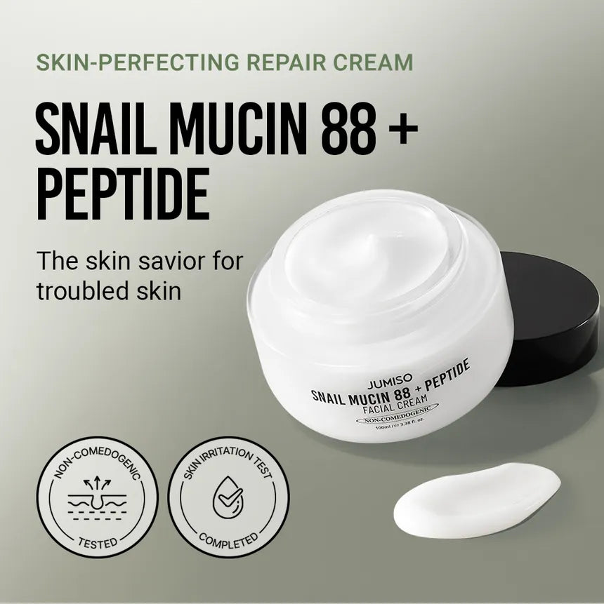 JUMISO Snail & Peptides Cream for Skin Repair and Hydration (100ml)
