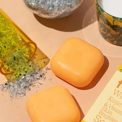 Kojie White Kojic Acid & Vitamin C Soap for Skin Lightening & Radiance (2*80g)