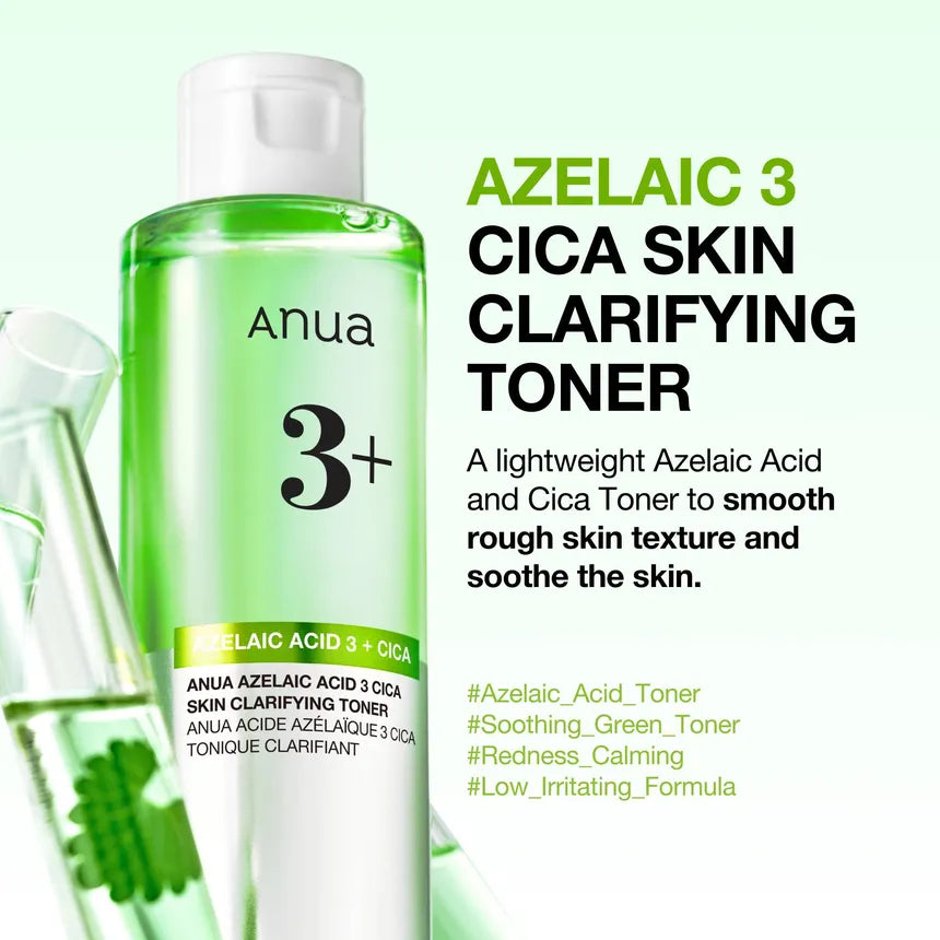ANUA Azelaic Acid 3% + Cica Purifying Toner (250ml)