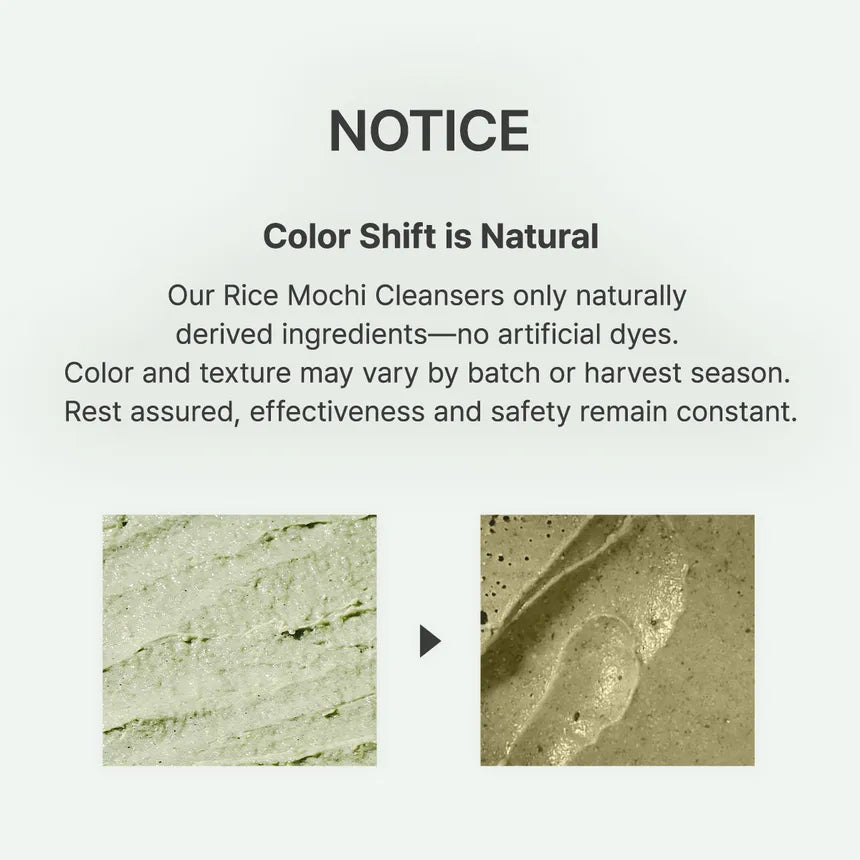 Arencia Green Rice Wash with Mochi Texture for Deep Pore Purification (120g)