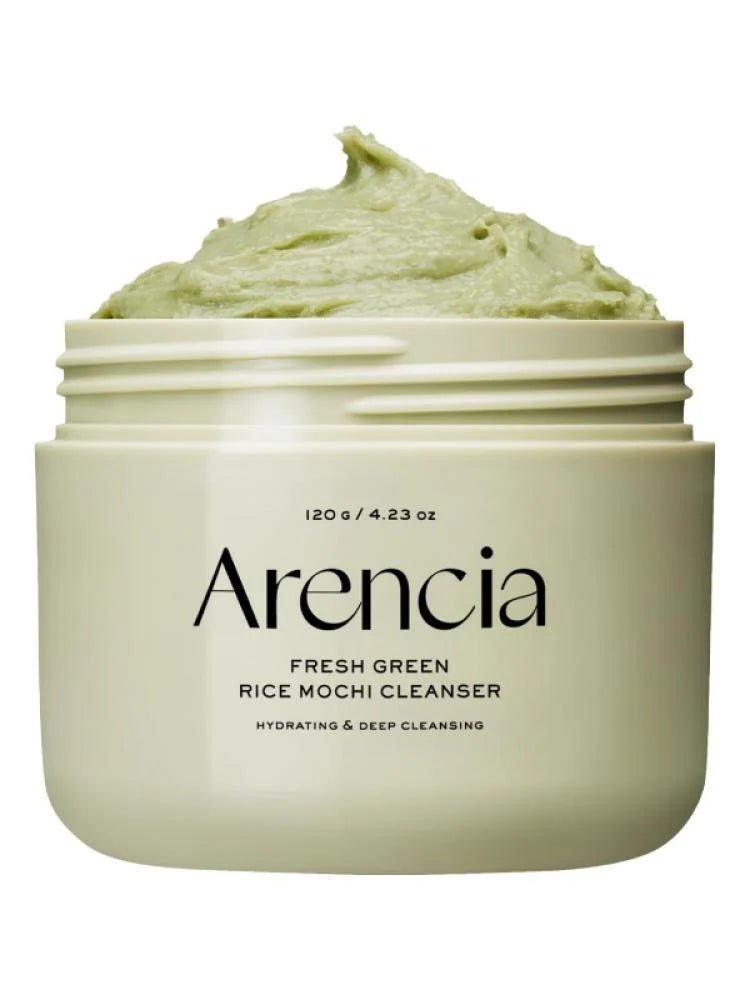 Arencia Green Rice Wash with Mochi Texture for Deep Pore Purification (120g)