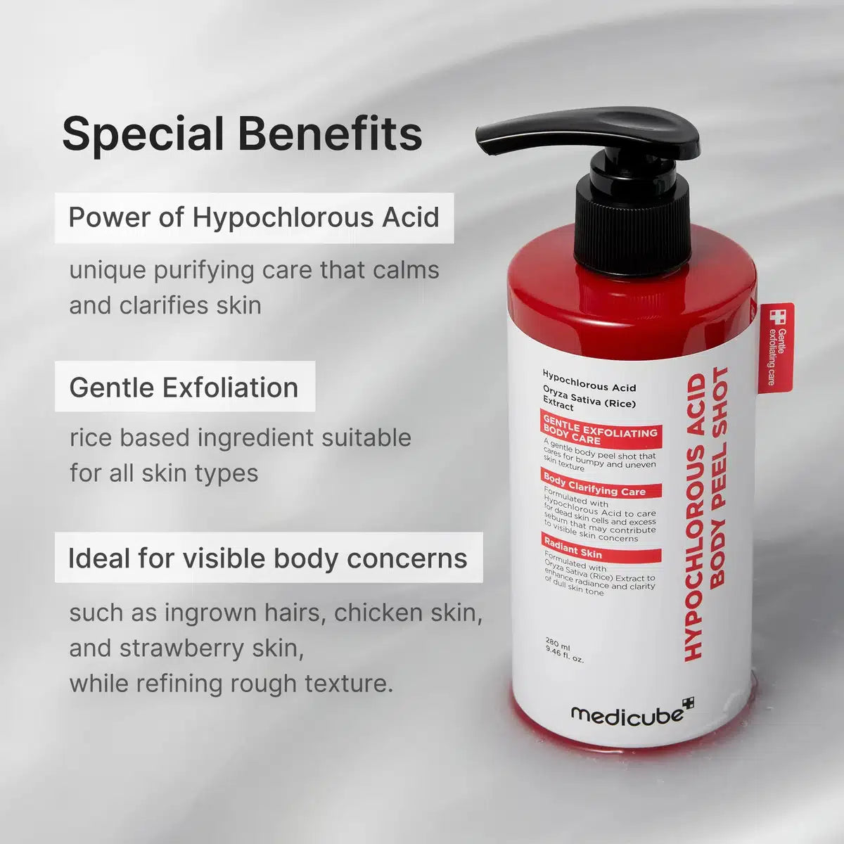 Medicube Body Care for Cleansing and Soothing the Skin (280ml)