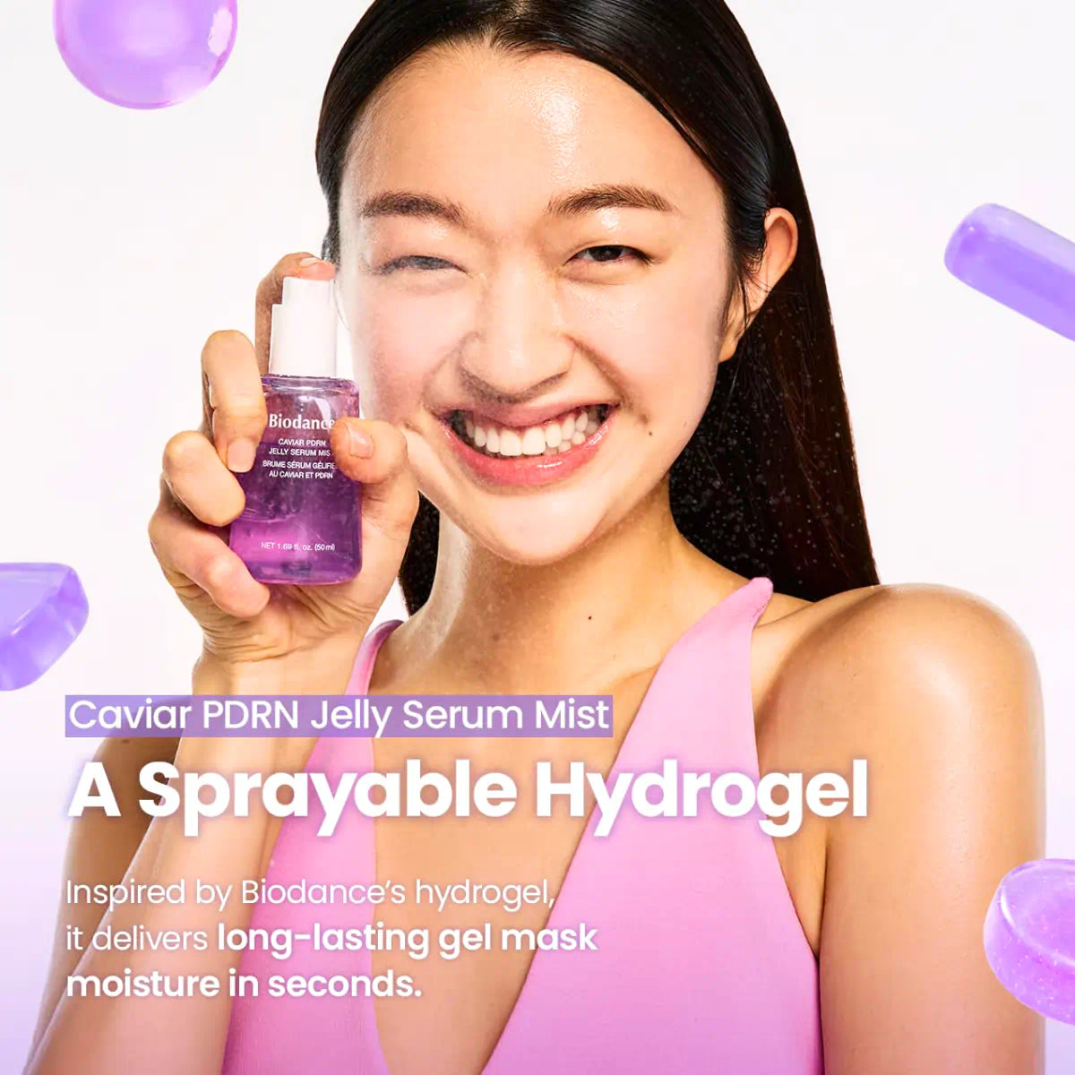 Biodance Caviar PDRN Jelly Serum Mist for Hydration & Radiance (50ml)